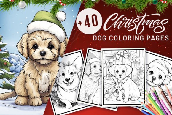Download Christmas Dog Coloring Pages - Coloring pages Collection