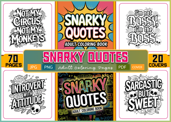 Download ADULT- 70 Snarky Quotes Coloring Pages - Coloring pages Collection