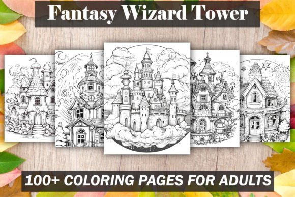 Download Fantasy Wizard Tower Coloring Pages - Coloring pages Collection