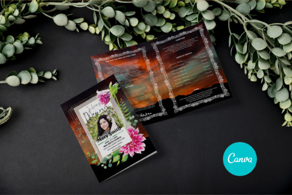Download Floral Memorial Service Template - Premium Bundle