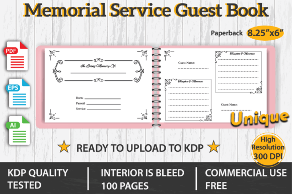 Download Memorial Service Guest Book - Premium Resources