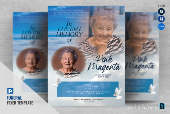 Download Memorial Service Program Flyer - Premium Resources